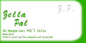 zella pal business card